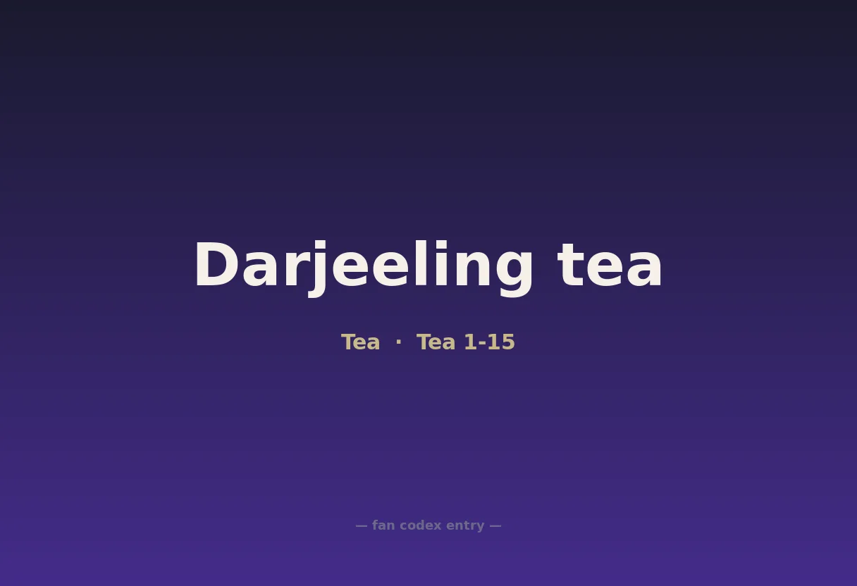 Darjeeling tea
