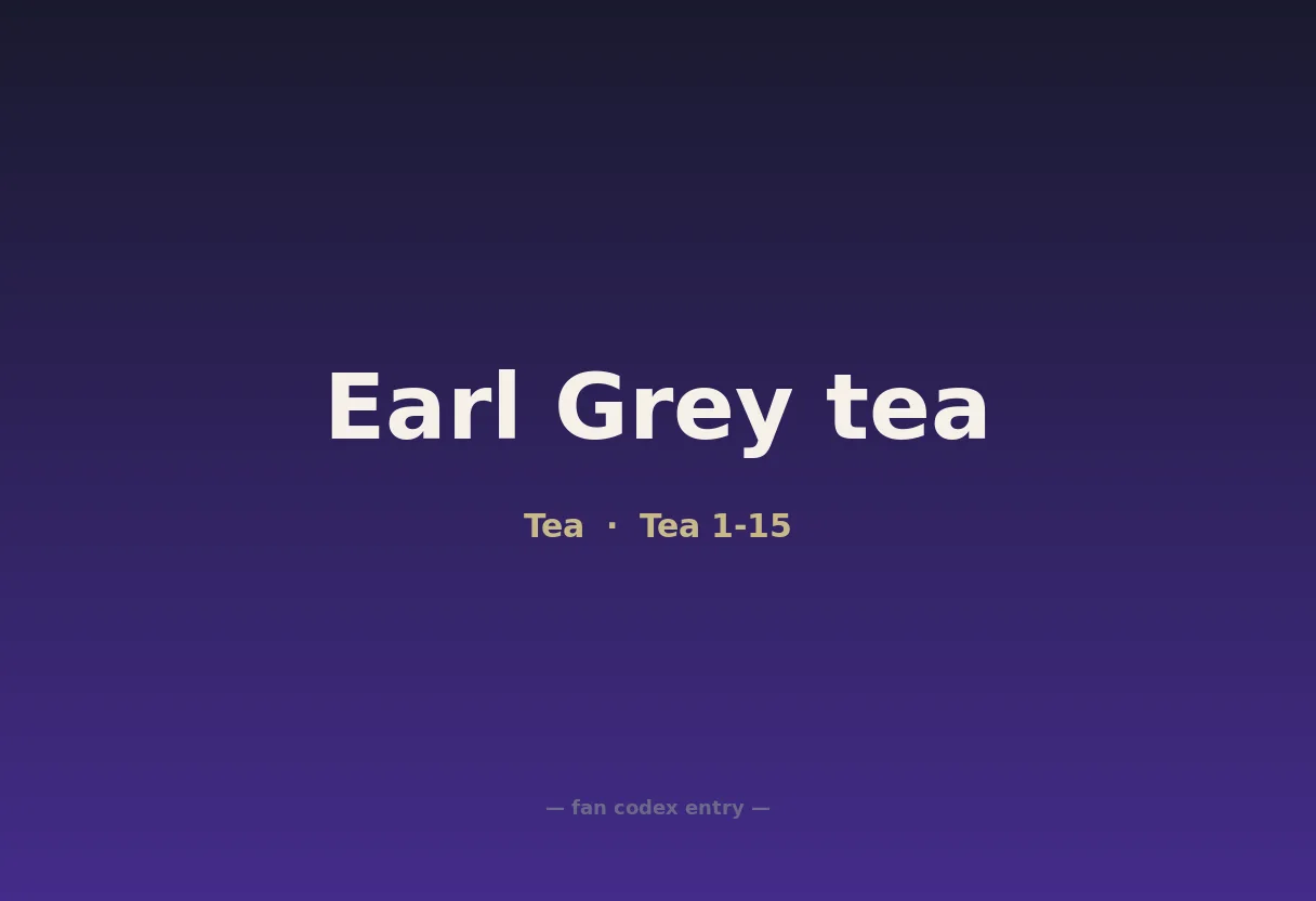 Earl Grey tea
