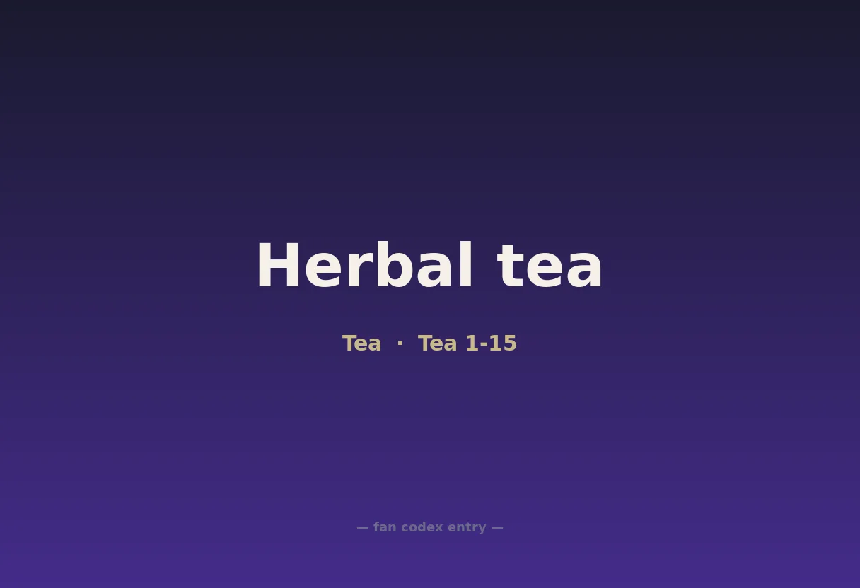 Herbal tea