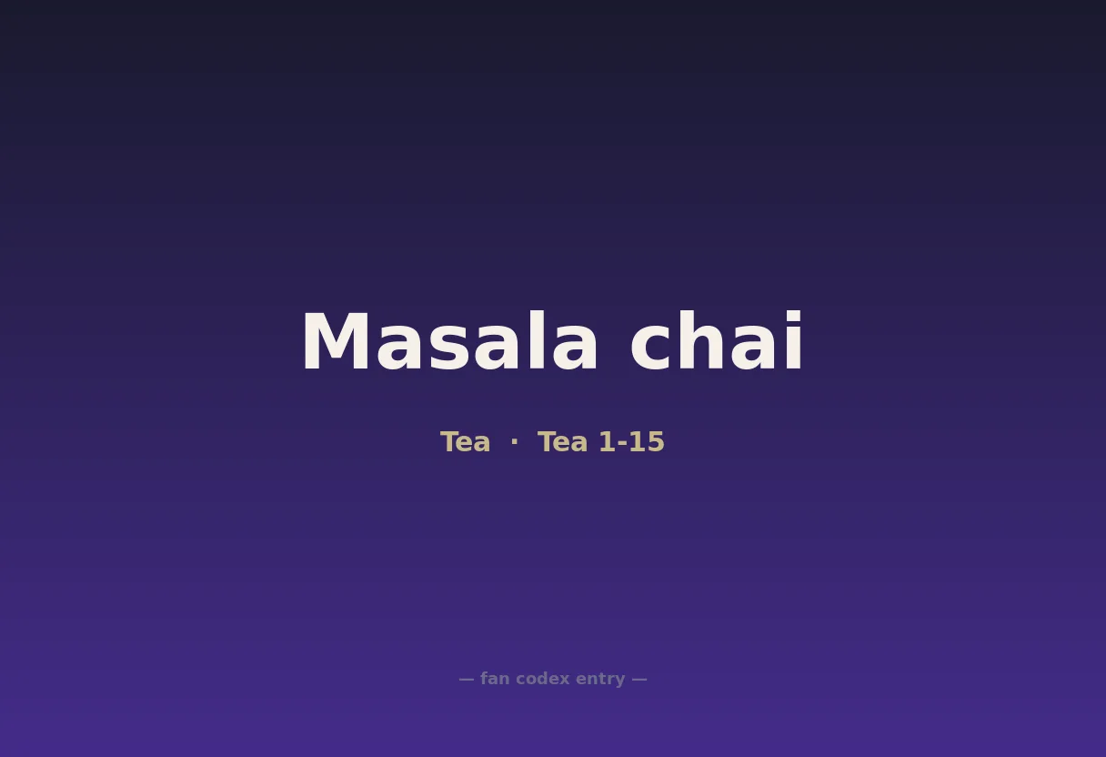 Masala chai