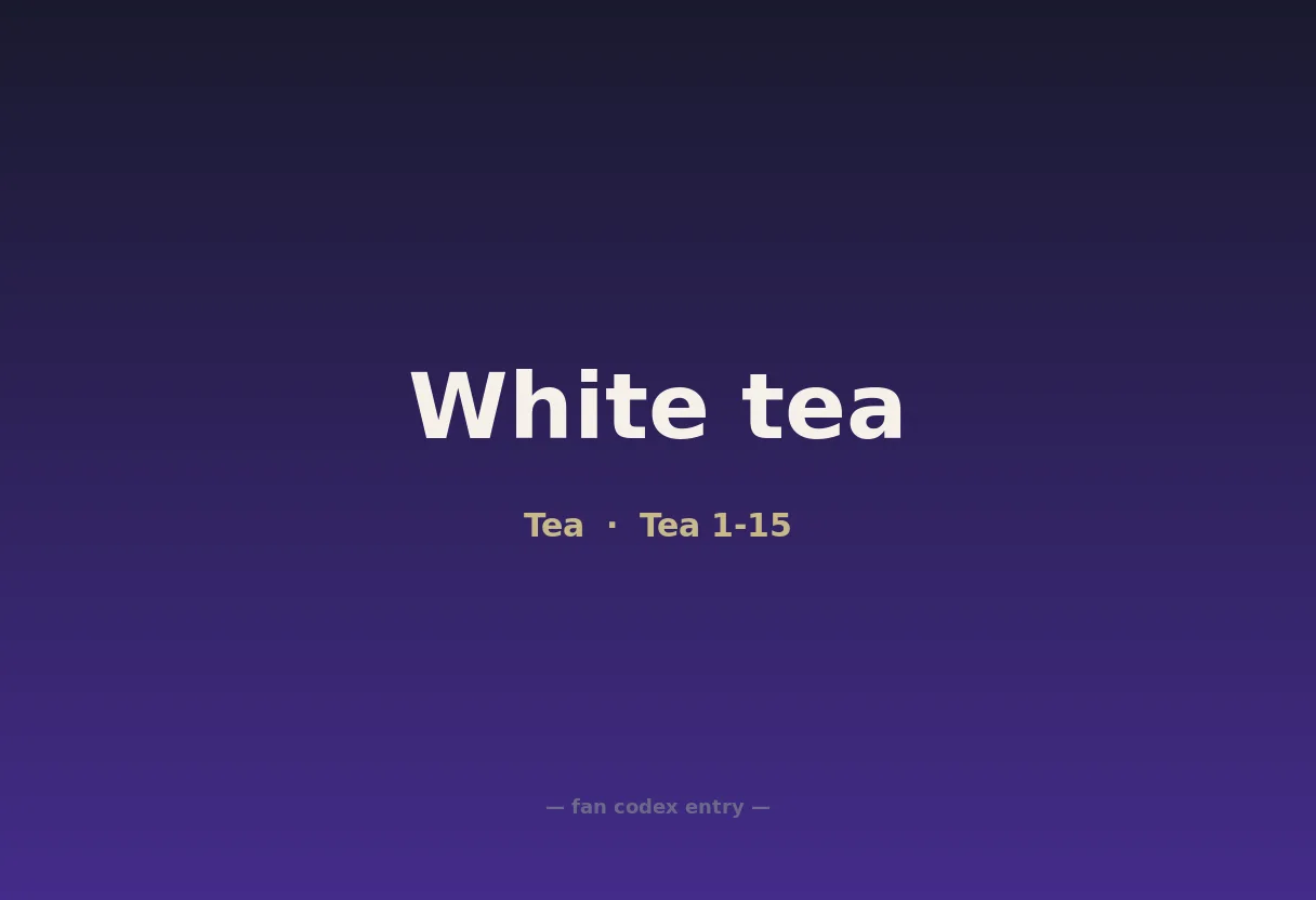 White tea